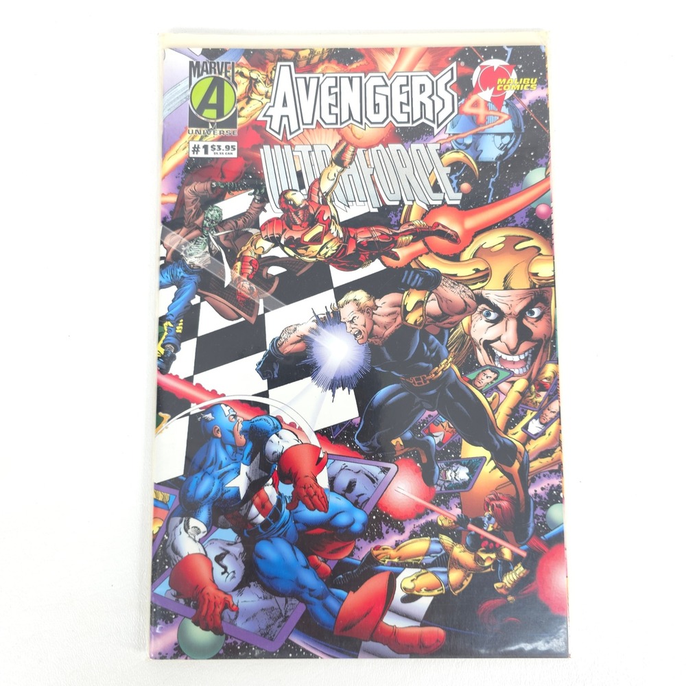 Avengers UltraForce Crossover Comic Marvel Malibu Universe 1995 Superhero Cross
